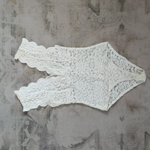 Zara Tops - All Lace Body Suit